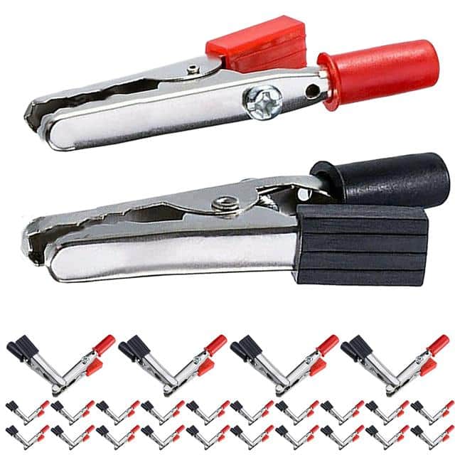 ALLIGATOR 50 PCS Electrical Clamps Red Black 50Pc
