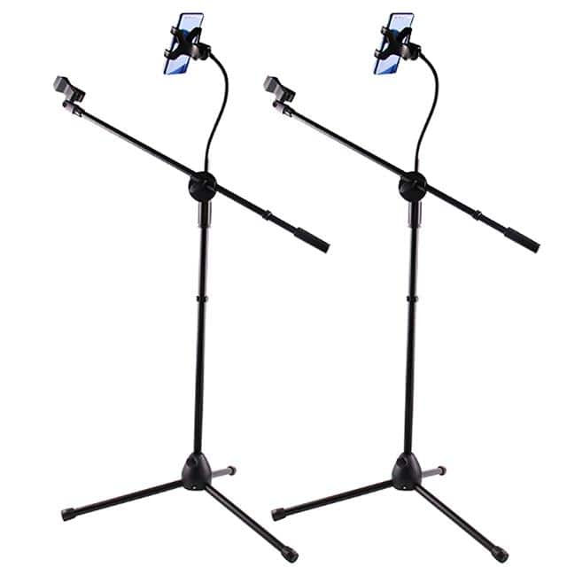 MS MOB 2PCS Microphone Stand Tripod Phone Ho