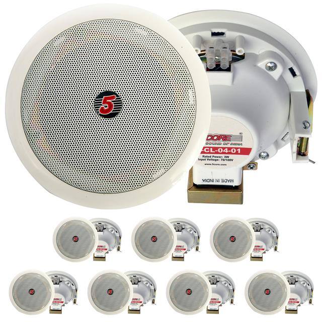 CL-04-01 8PCS 4  Ceiling in Wall Speaker Wi S