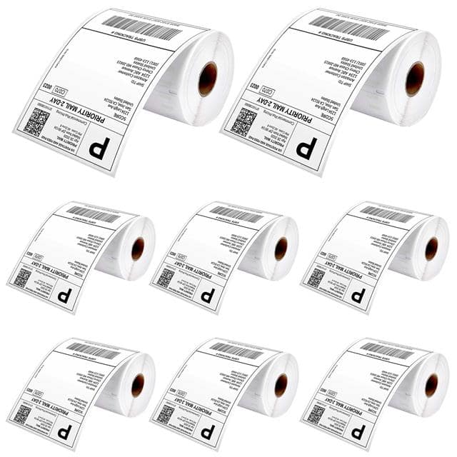 DTL 8PK Thermal Shipping Labels 4x6 4 Ro