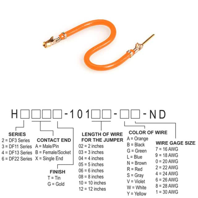 H3ABG-10106-A6 JUMPER-H1507TR/A3049A/H1505TR 6"