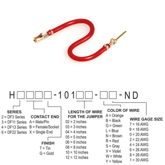 H3ABG-10106-R6 JUMPER-H1507TR/A3049R/H1505TR 6"