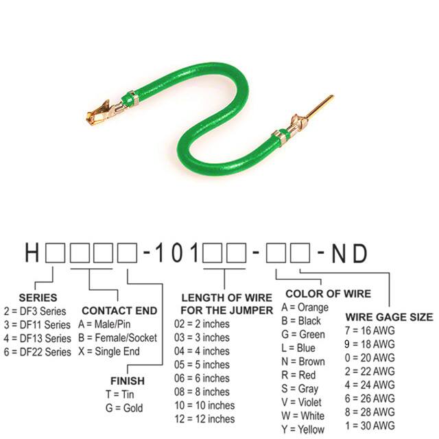 H3ABG-10106-G8 JUMPER-H1507TR/A3048G/H1505TR 6"