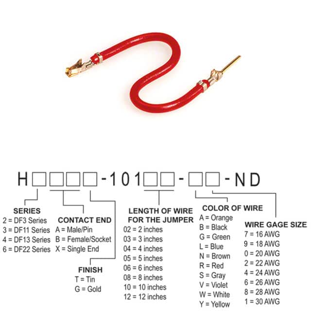 H3ABG-10106-R8 JUMPER-H1507TR/A3048R/H1505TR 6"