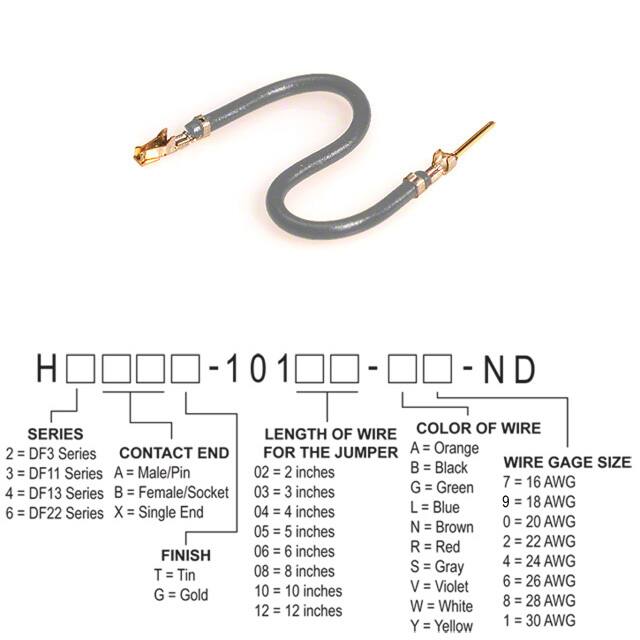 H3ABG-10106-S8 JUMPER-H1507TR/A3048S/H1505TR 6"