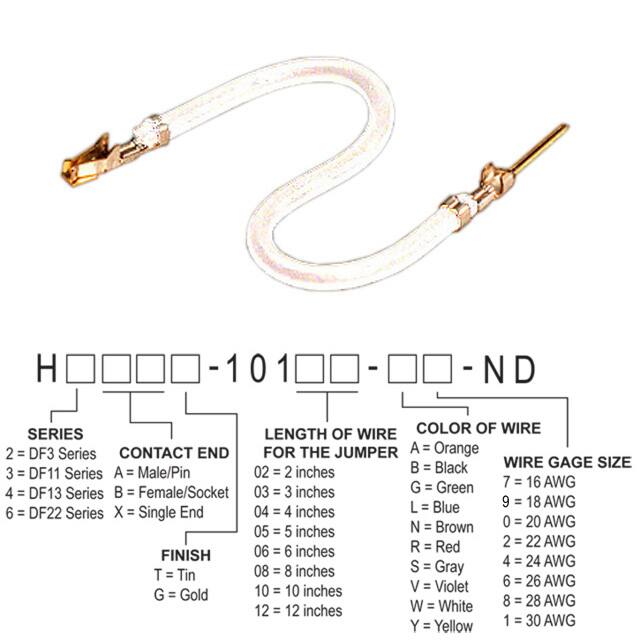 H3ABG-10106-W8 JUMPER-H1507TR/A3048W/H1505TR 6"