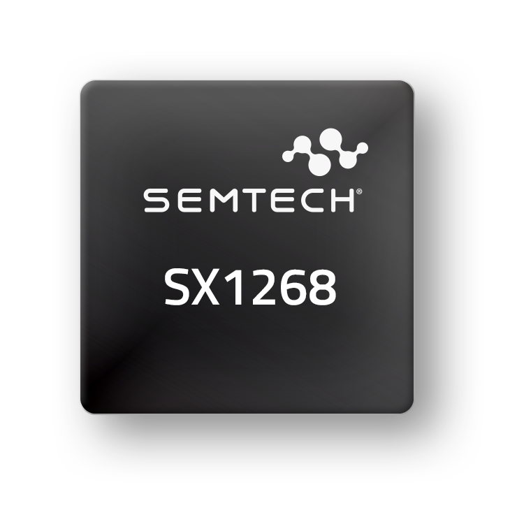 SX1268IMLTRT The Semtech SX1268IMLTRT is an RF Transceiver IC supporting the LoRaWAN protocol. It operates across a frequency range of 410MHz to 810MHz with a maximum output power of +22dBm.