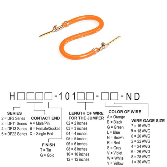 H3AAG-10106-A6 JUMPER-H1507TR/A3049A/H1507TR 6"