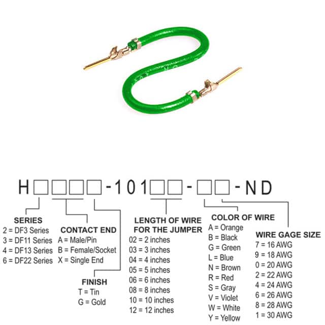 H3AAG-10106-G6 JUMPER-H1507TR/A3049G/H1507TR 6"