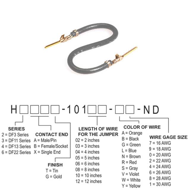 H3AAG-10106-S6 JUMPER-H1507TR/A3049S/H1507TR 6"