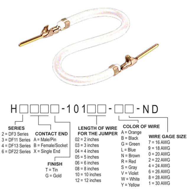 H3AAG-10106-W6 JUMPER-H1507TR/A3049W/H1507TR 6"