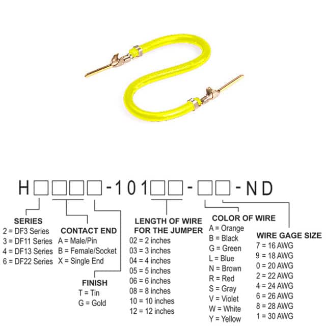 H3AAG-10106-Y6 JUMPER-H1507TR/A3049Y/H1507TR 6"