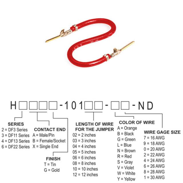 H3AAG-10108-R8 JUMPER-H1507TR/A3048R/H1507TR 8"