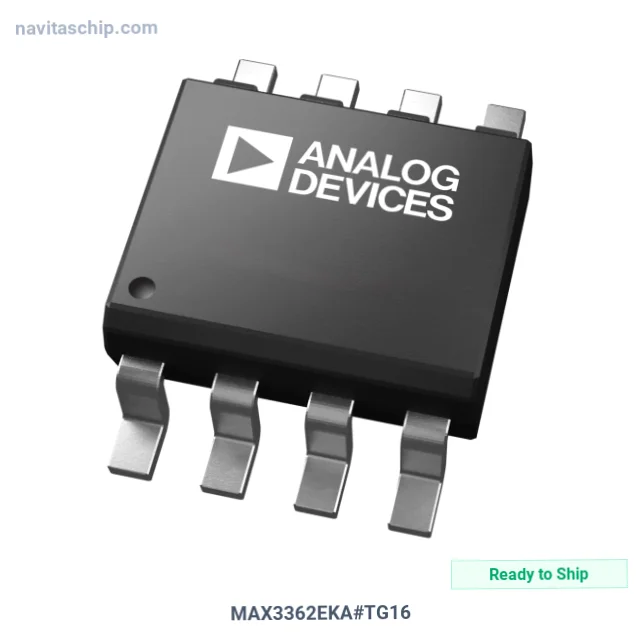 MAX3362EKA#TG16 The MAX3362EKA#TG16 is a half-duplex transceiver from Analog Devices / Maxim Integrated. It supports RS422 and RS485 protocols with a data rate of 20Mbps.
