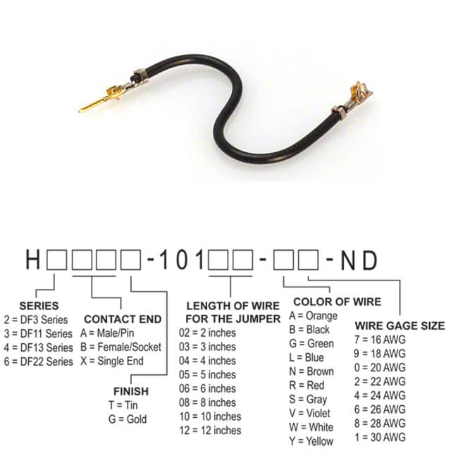 H2ABG-10106-B8 JUMPER-H1503TR/A3048B/H1501TR 6"