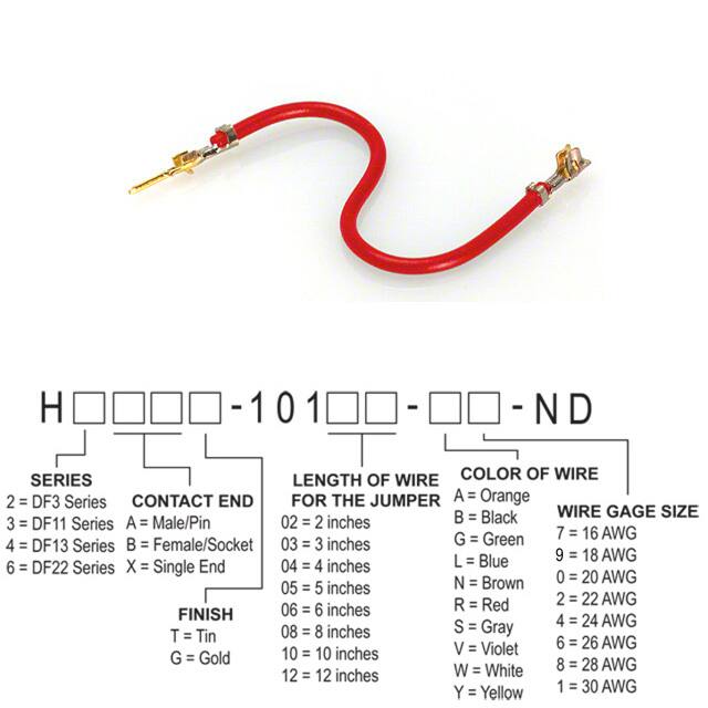 H2ABG-10106-R8 JUMPER-H1503TR/A3048R/H1501TR 6"