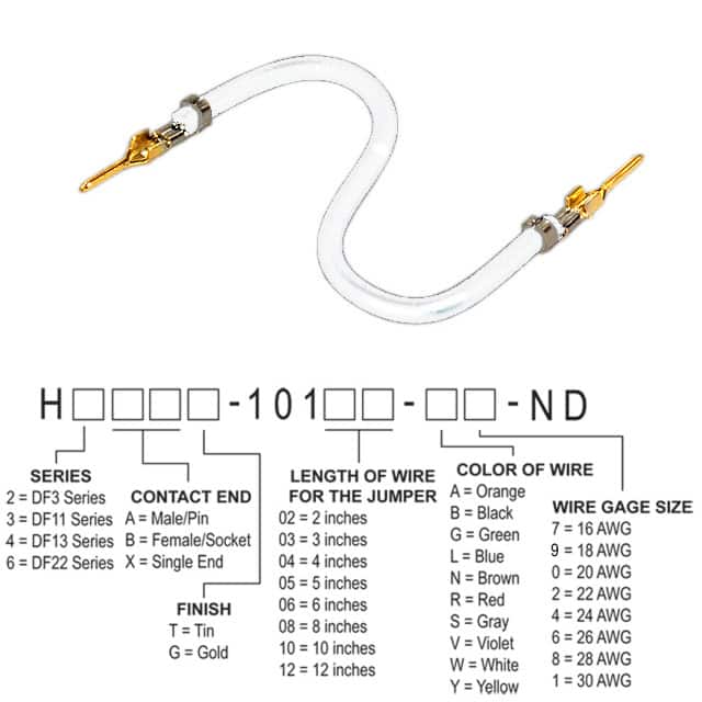 H2AAG-10106-W4 JUMPER-H1503TR/A2015W/H1503TR 6"