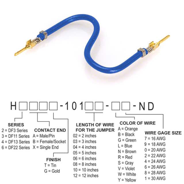 H2AAG-10102-L6 JUMPER-H1503TR/A3049L/H1503TR 2"