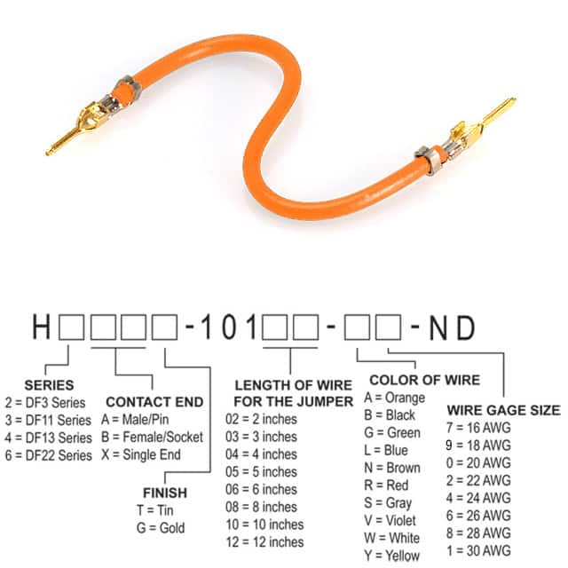 H2AAG-10108-A8 JUMPER-H1503TR/A3048A/H1503TR 8"