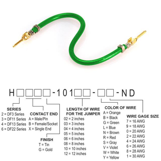 H2AAG-10108-G8 JUMPER-H1503TR/A3048G/H1503TR 8"