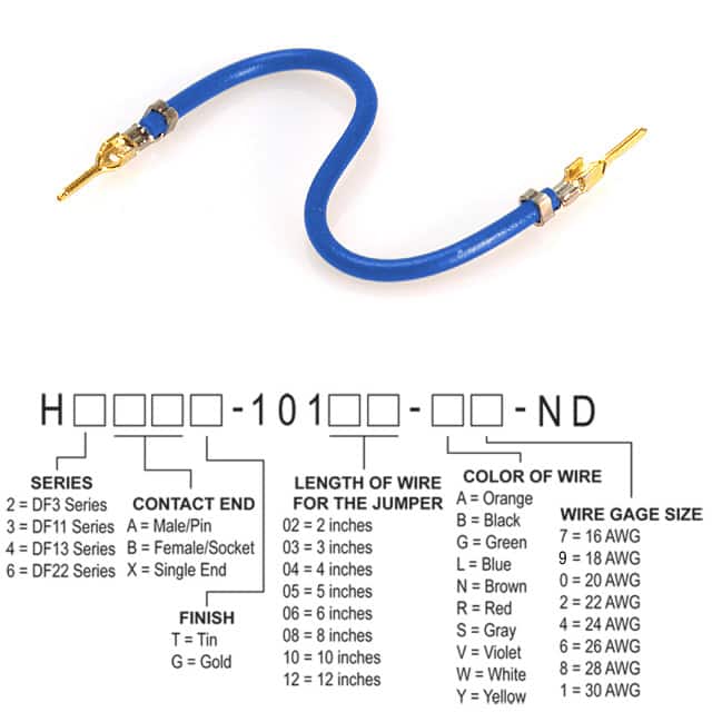 H2AAG-10108-L8 JUMPER-H1503TR/A3048L/H1503TR 8"