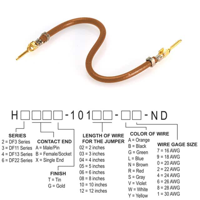 H2AAG-10108-N8 JUMPER-H1503TR/A3048N/H1503TR 8"