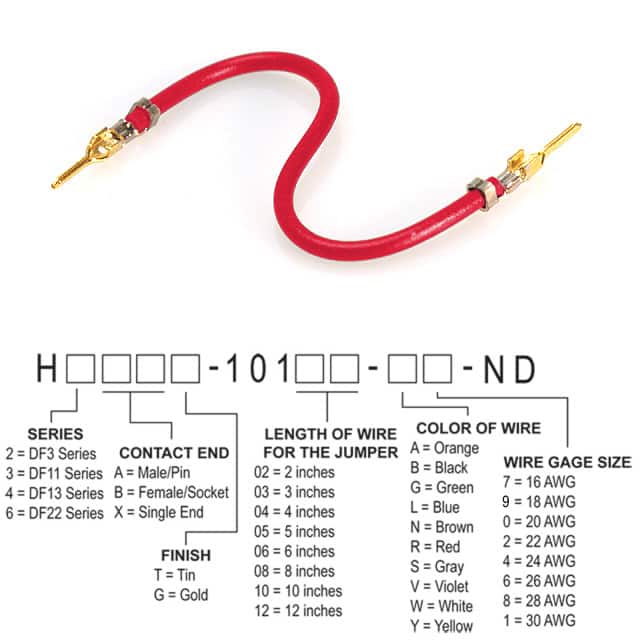H2AAG-10108-R8 JUMPER-H1503TR/A3048R/H1503TR 8"