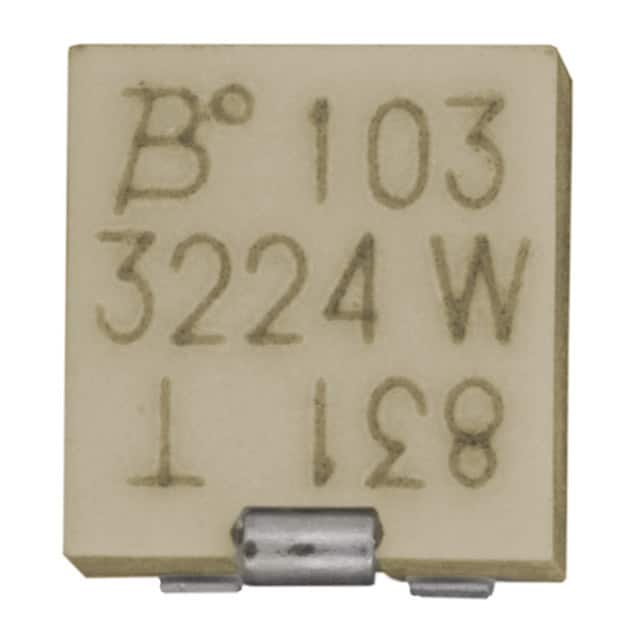 3224W-1-205E The Bourns 3224W-1-205E is a cermet trimmer potentiometer with 2 MOhms resistance and a 0.25W power rating. It features a J Lead surface mount termination and 12 turns for precise adjustment.