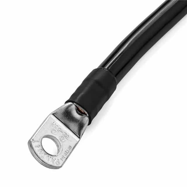 BLACKSINGLE4CBL56-38 4 AWG 1 FOOT BLACK BATTERY CABLE