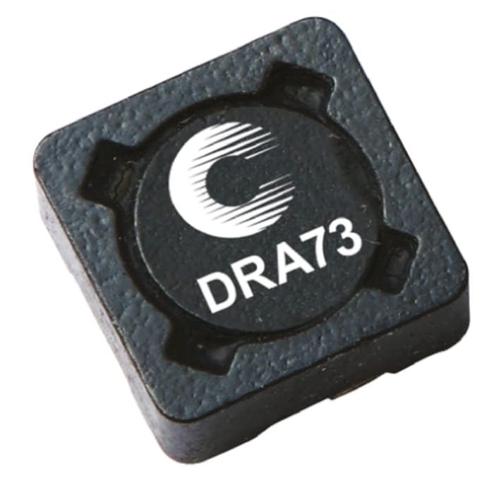 DRA73-220-R The Eaton DRA73-220-R is a wirewound surface mount inductor with a 22 µH inductance and a ±20% tolerance. It features a ferrite core and is shielded.