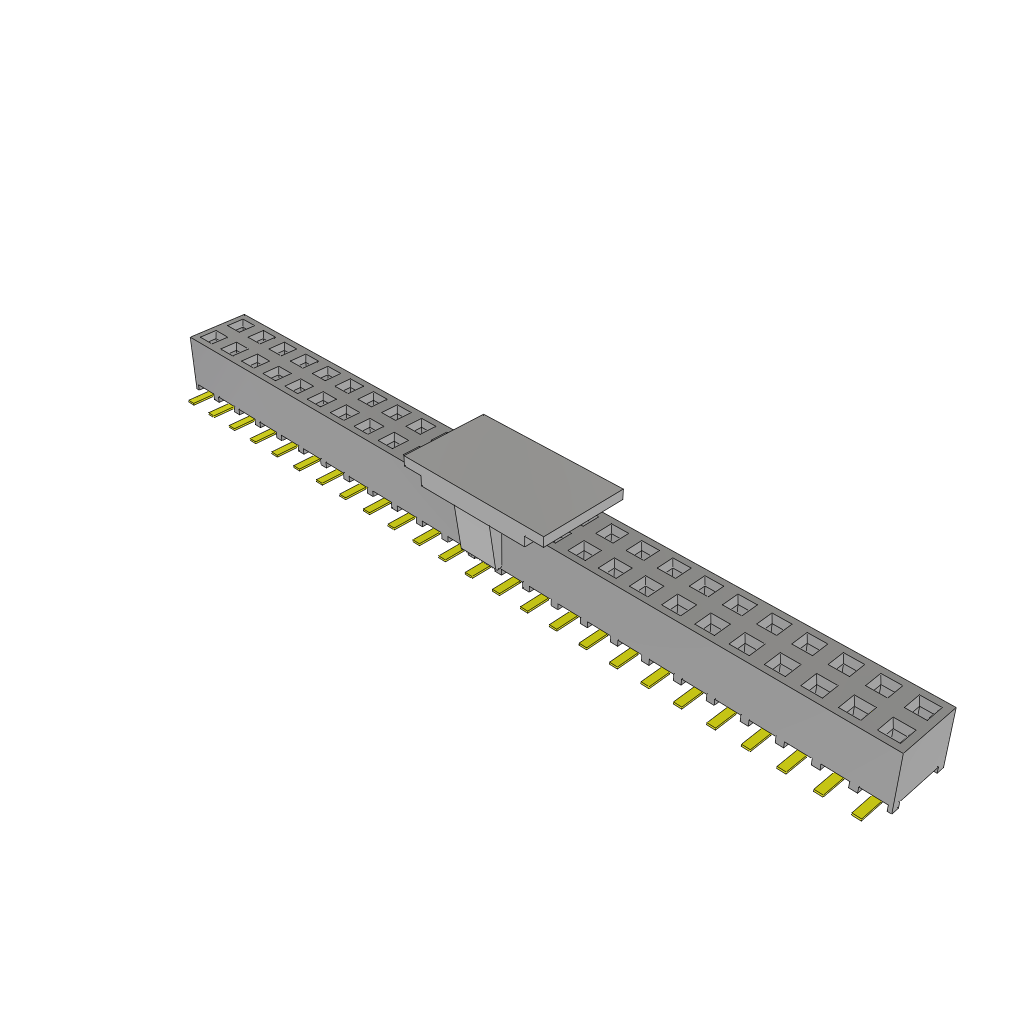 SMM-125-02-S-D-P The Samtec Inc. SMM-125-02-S-D-P is a 2mm pitch board-to-board receptacle connector. It features 50 positions, 2 rows, and supports up to 8 Gbps performance.