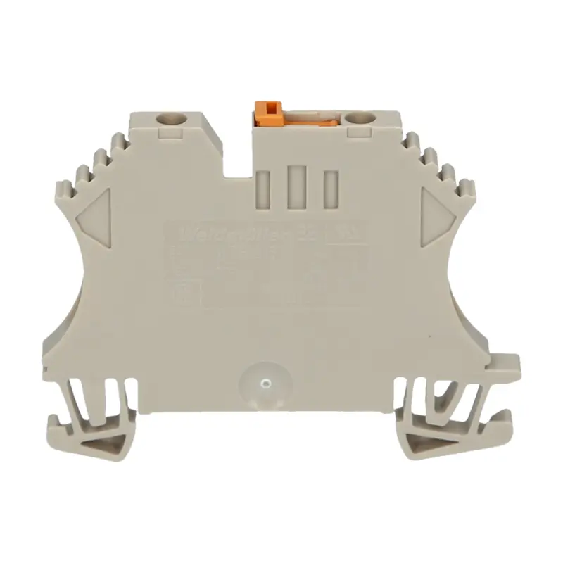 WTR2.5 The Weidmuller WTR 2.5 is a knife-edge disconnect terminal block designed for industrial control applications. It features a 24A rating and supports 2.5mm² wires.