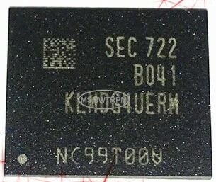 KLMDG4UERM-B041 The Samsung KLMDG4UERM-B041 is a 128GB eMMC 5.1 flash memory component. It features an HS400 interface speed and operates within a temperature range of -25 to 85°C.