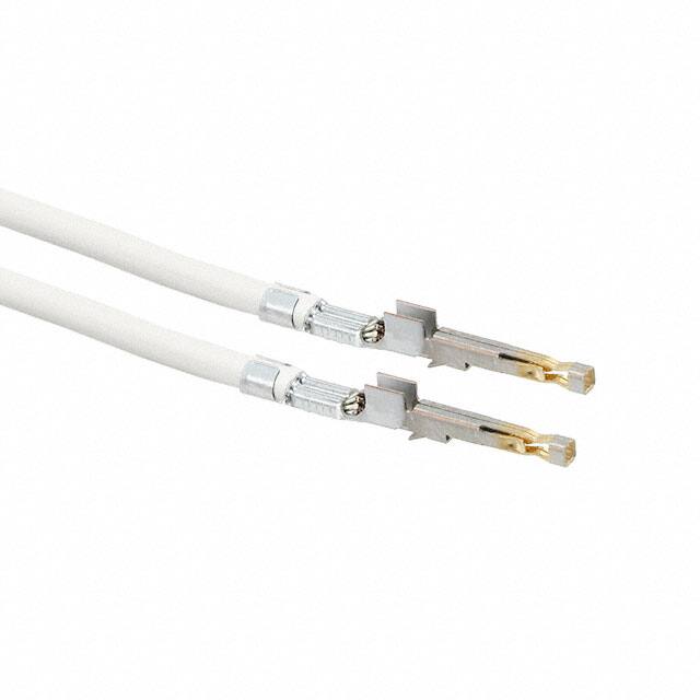 1722533012-12-W9-D 12" PRE-CRIMP 1857/19 WHITE