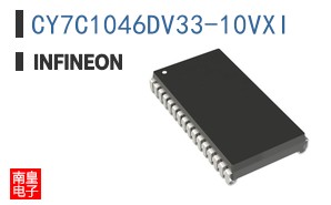 CY7C1046DV33-10VXI The Infineon CY7C1046DV33-10VXI is a 4Mbit SRAM memory device. It features a 10ns access time and operates within a 3V to 3.6V voltage range.