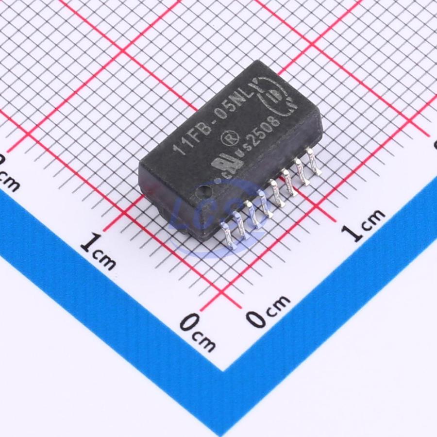 11FB-05NL The YDS 11FB-05NL is a pulse transformer designed for signal isolation and impedance matching. It features RoHS3 compliance and an MSL rating of 1.