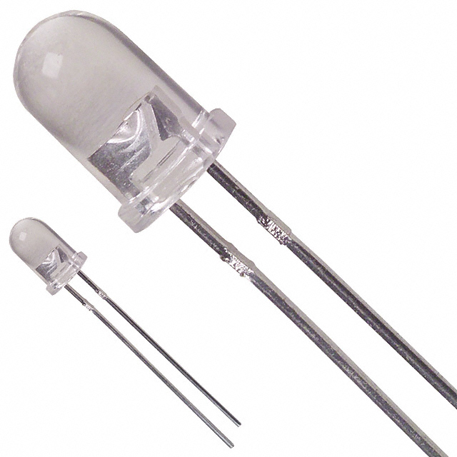 MV8104 The Everlight Electronics MV8104 is a red, clear lens LED with a T-1 3/4 package designed for through-hole mounting. It operates at a typical forward voltage of 1.7V.