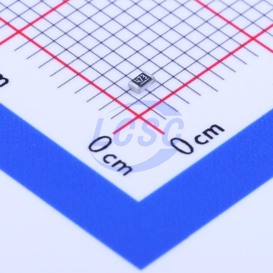0603WAF4702T5E The Uniroyal Electronics 0603WAF4702T5E is a surface mount chip resistor. It features a resistance of 47k Ohm and a tolerance of ±1%.