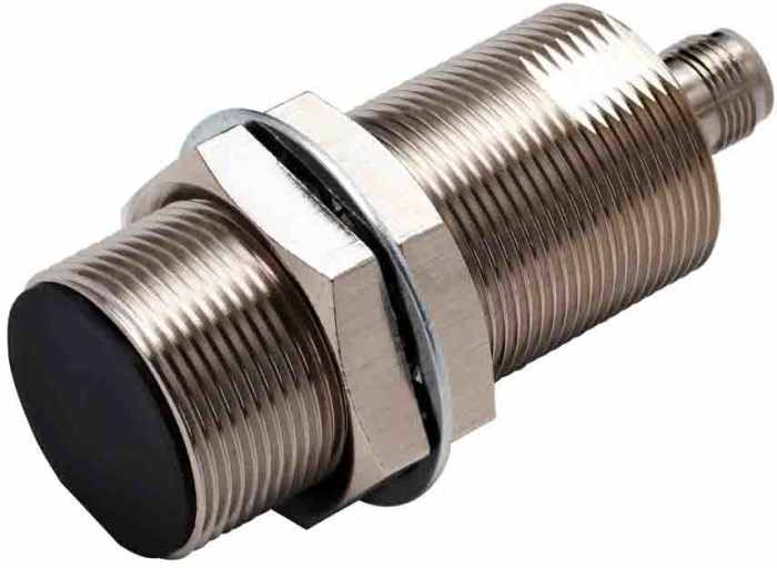 E2E-X23B1TL30-M1 The Omron E2E-X23B1TL30-M1 is an inductive proximity sensor with a 23mm sensing distance and PNP output. It features a threaded barrel design and IP67/IP69K ingress protection.