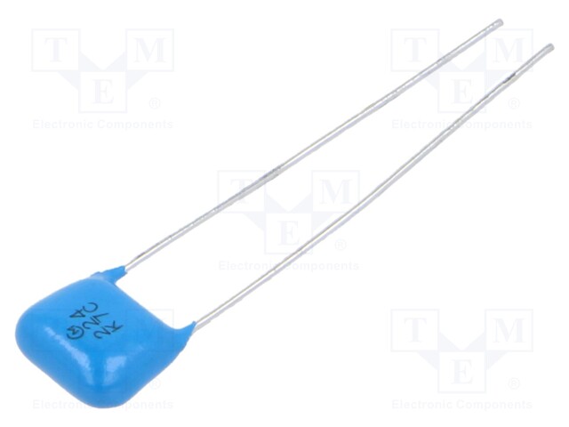 CKR06BX224KP Ceramic capacitor, 0.22µF, 50V, ±10% tolerance, radial through-hole package.