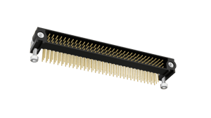 M83-LML3M7N96-0000-000 The Harwin M83-LML3M7N96-0000-000 is a 96-position, 3-row male plug connector with a 2mm pitch. It features right-angle board mounting and gold-plated hex socket contacts.