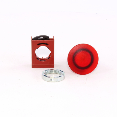 P9MET4RL1 The ABB P9MET4RL1 is a red Modular Metal pilot and signaling device. It is a heavy-duty, 22.5 mm watertight/oiltight special operator.