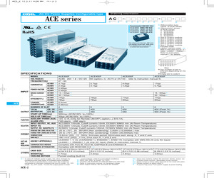 AC6-FFC2C-02 The Cosel AC6-FFC2C-02 is an enclosed AC/DC converter with 650W output power and four outputs. It features a universal input voltage range and chassis mounting.