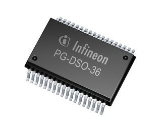 TLE7230R The Infineon Technologies TLE7230R is a power distribution switch featuring 8 N-Channel outputs and an SPI interface. It is designed for surface mount applications.
