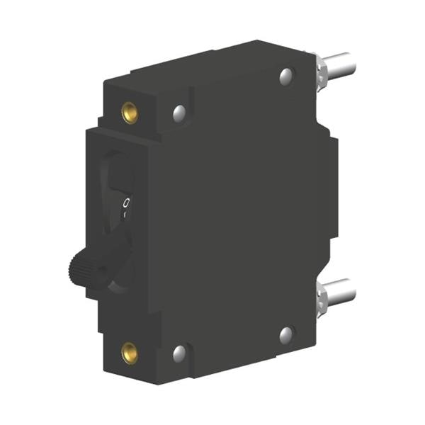 CA1-B2-12-615-A21-MJ The Littelfuse Inc. CA1-B2-12-615-A21-MJ is a single-pole circuit breaker designed for panel mounting. It features a magnetic hydraulic delay mechanism and a 15A current rating.