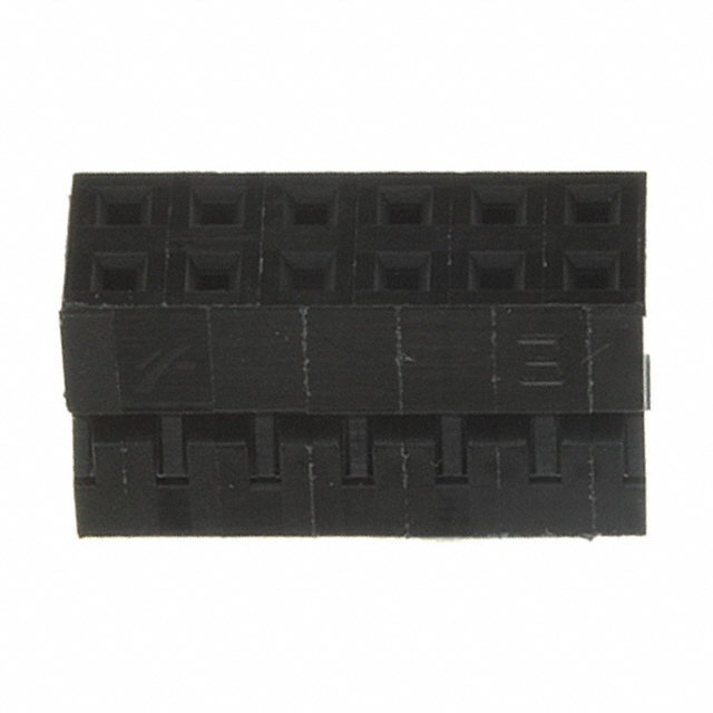 69307-012 The Amphenol ICC 69307-012 is a 12-position rectangular connector receptacle housing with a 2.00mm pitch, suitable for free-hanging in-line applications. It operates within a temperature range of -40°C to 105°C.
