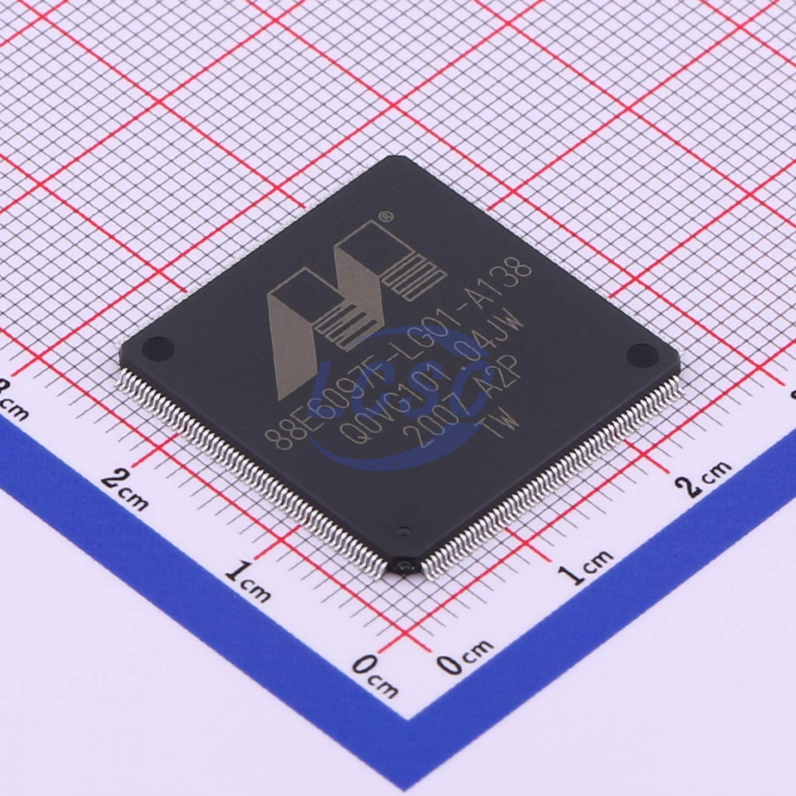 88E6097FA2-LGO1I000 The Marvell 88E6097FA2-LGO1I000 is an Ethernet Switch IC. It features RoHS3 compliance and an MSL Level 1 rating.