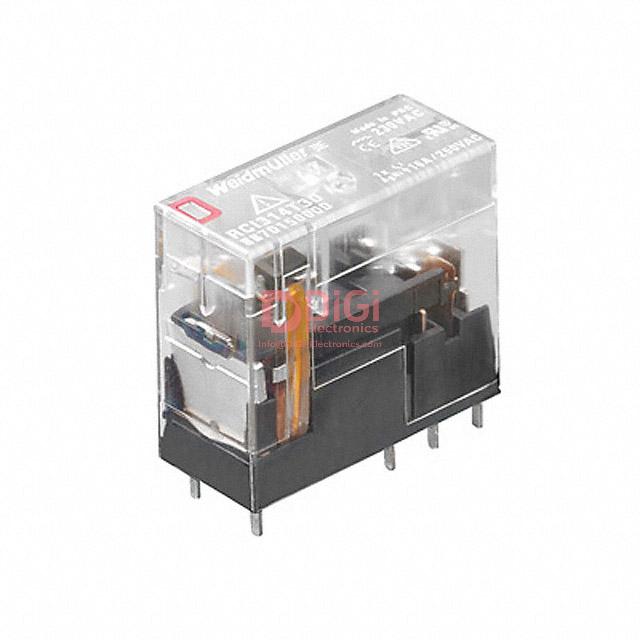 RCI424R24 This Weidmüller general purpose relay features a DPDT contact form and an 8A contact rating. It operates with a 24VAC coil voltage and is designed for through-hole mounting.