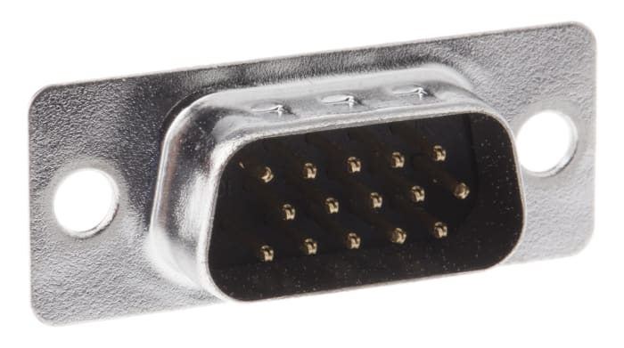 A-HD-S-15-PP/Z This Assmann WSW Components D-Sub connector features 15 contacts and a straight PCB mount orientation. It is rated for 1A current and 250V.