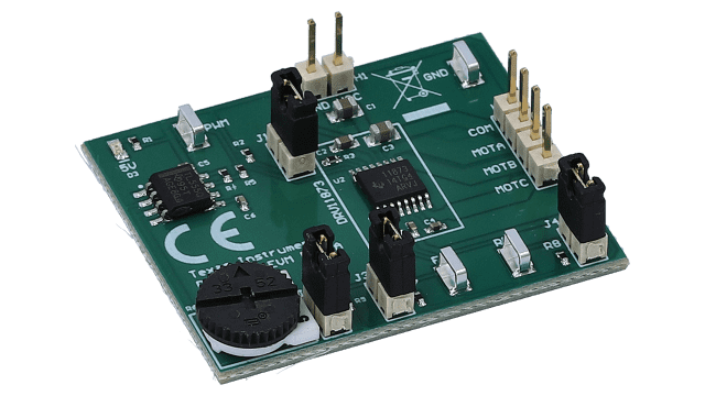DRV11873 The Texas Instruments DRV11873 is a 3-phase, sensorless BLDC motor driver designed for fan applications. It features integrated power MOSFETs and a low external component count.